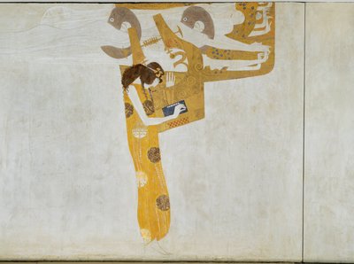 Beethovenfrize, allegori over "Poesi" 1902 (kasein på stuk) af Gustav Klimt