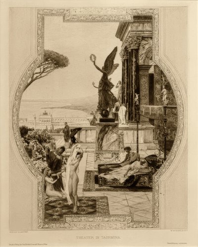 Das antike Teater i Taormina af Gustav Klimt