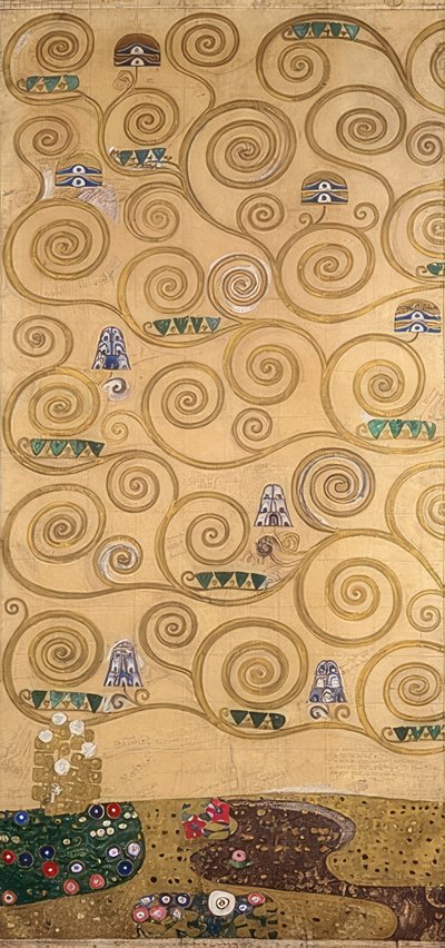 Design til stoclet-frisen. Detalje. 1905/09 af Gustav Klimt