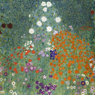 Blomsterhave, 1905-07 af Gustav Klimt