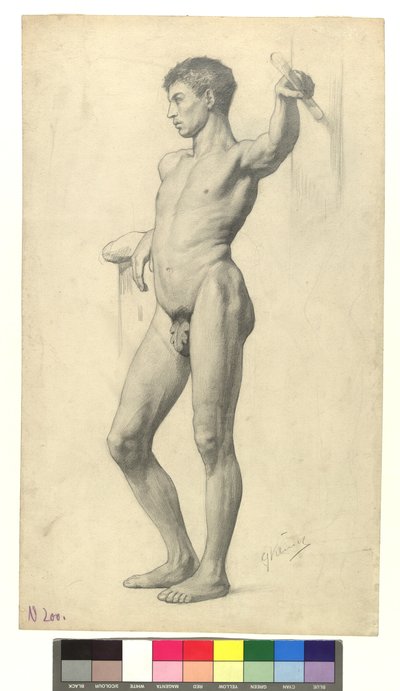 Mandlig akademisk akt af Gustav Klimt