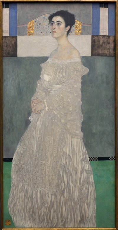 Margaret Stonborough Wittgenstein. Maleri af Gustav Klimt (1862-1918), Olie på lærred 1905. Østrigsk kunst, begyndelsen af det 20. århundrede, symbolik. Neue Pinakothek, München (Tyskland). af Gustav Klimt