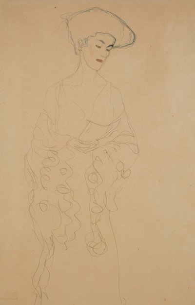 Drejer lidt til venstre, 1907 af Gustav Klimt