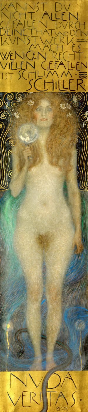 Nuda Veritas, 1899 af Gustav Klimt