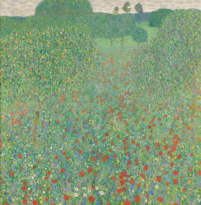 Valmuemark af Gustav Klimt