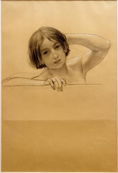 Portræt af et barn af Gustav Klimt
