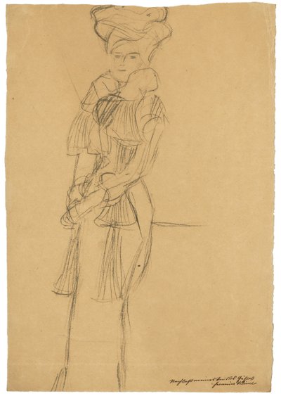 Portræt af Marie Henneberg af Gustav Klimt