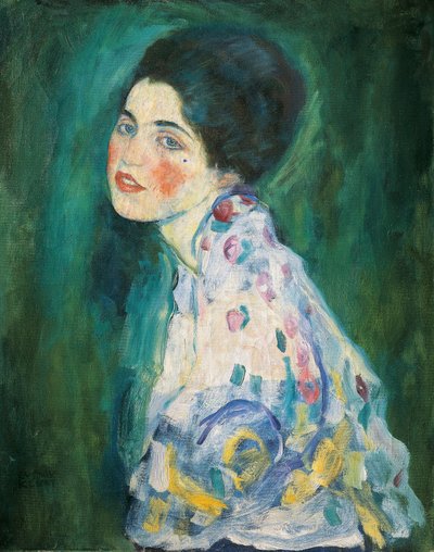 Portræt af en dame af Gustav Klimt