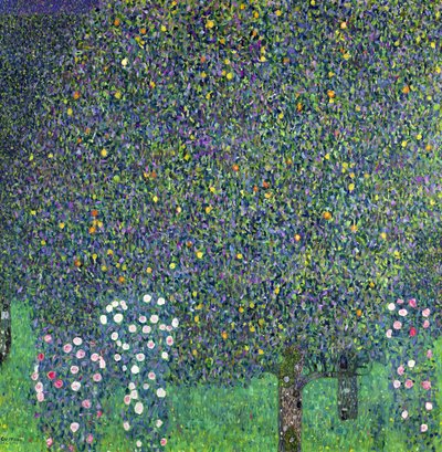 Roser under træerne, c.1905 af Gustav Klimt