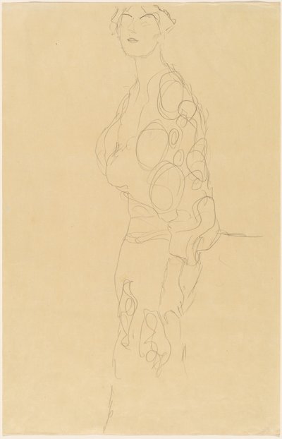 Stående Kvinde af Gustav Klimt
