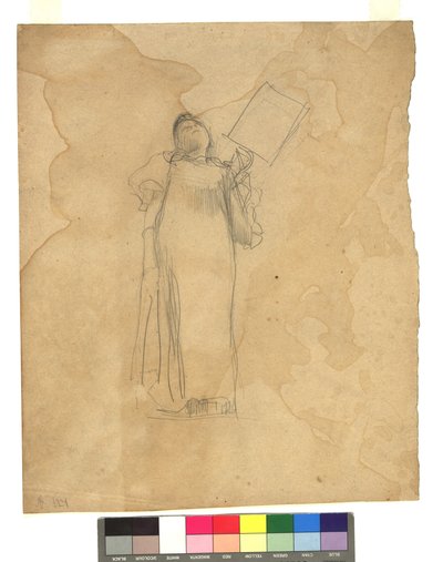 Stehende Frauengestalt af Gustav Klimt