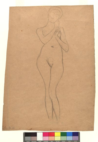 Stehender weiblicher Akt af Gustav Klimt