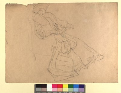 Studie zu einem Damenporträt af Gustav Klimt