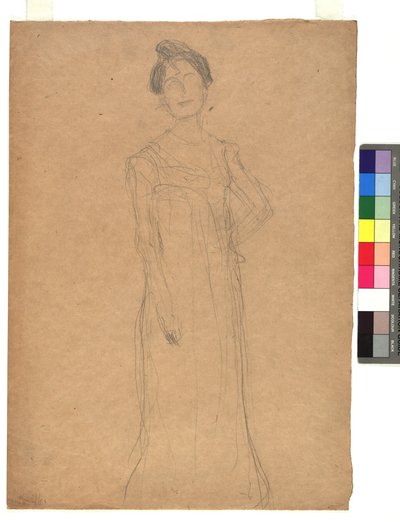 Studie zu einem Damenporträt af Gustav Klimt