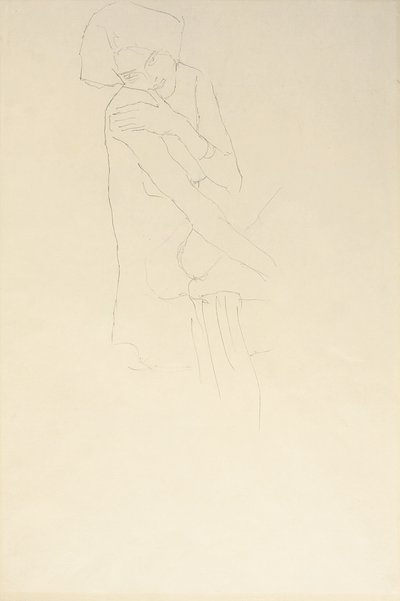 Studie for Adele Bloch-Bauer II, 1911 af Gustav Klimt