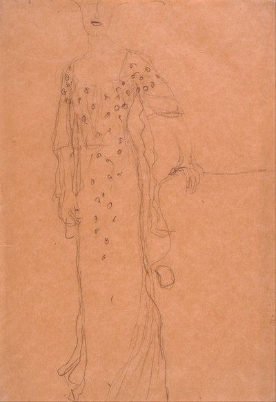 Studie til portræt af Adele Bloch-Bauer I af Gustav Klimt