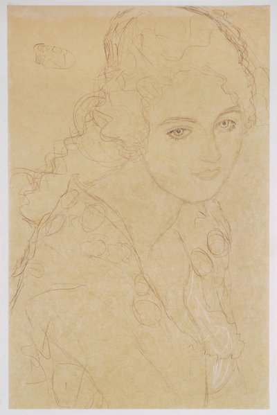 Studie til maleriet Portræt Ria Munk III af Gustav Klimt