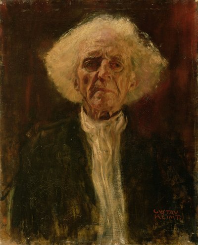 Undersøgelse af hovedet af en blind mand af Gustav Klimt