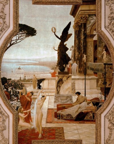 Teatret i Taormina, 1884-1888 af Gustav Klimt