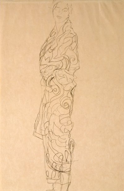Kvinde i en kimono af Gustav Klimt