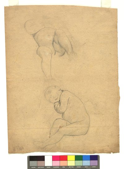 Zwei Studien zu Kinderakten af Gustav Klimt