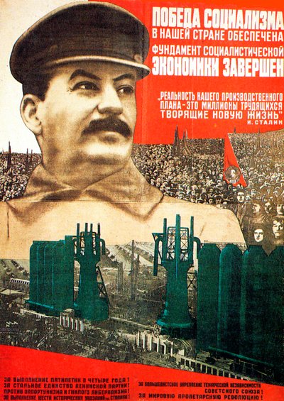Socialismens sejr i USSR er garanteret, plakat, 1932. af Gustav Klutsis