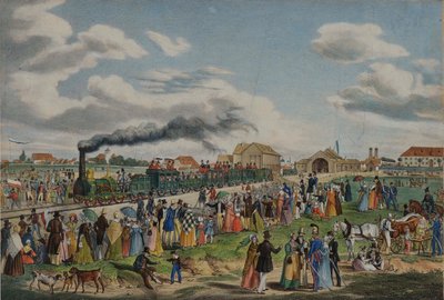 Åbning af München-Augsburg jernbane den 1. september 1839, 1839. af Gustav Kraus