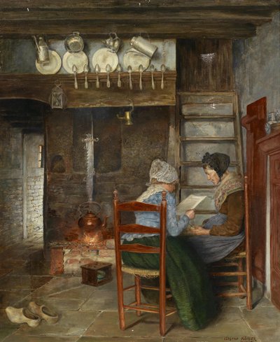 Interieurszene af Gustav Köhler