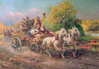 Ungarsk bryllupsoptog af Gustav Prucha