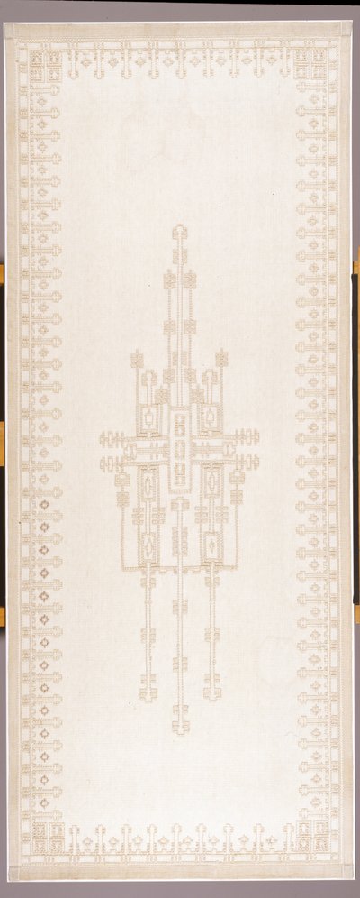 Gardinpanel, ca.1908 (bomuld og hør) af Gustav Stickley