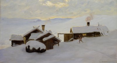 Sjodalen (olie på lærred) af Gustav Wentzel