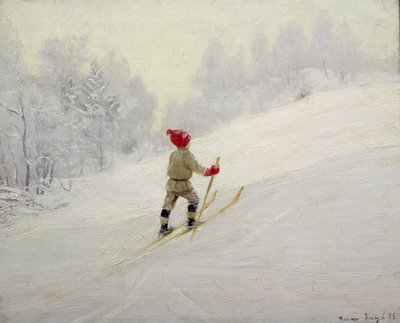 Skitræning af Gustav Wentzel