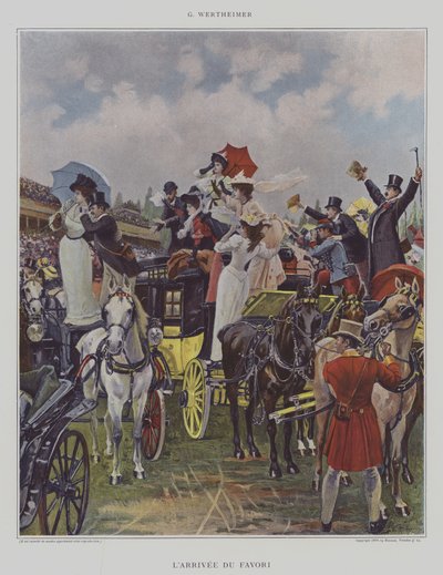 LArrivee du Favori (Favorittens ankomst) af Gustav Wertheimer