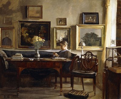 Et afslappende øjeblik af Gustav Wilhelm Blom