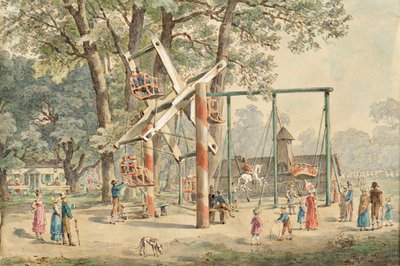 Sving og sving i Wurstelprater i Wien af Gustav Zafaurek
