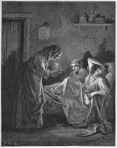 La Vieille et les deux Servantes - Den gamle kvinde og hendes to tjenere - fra 