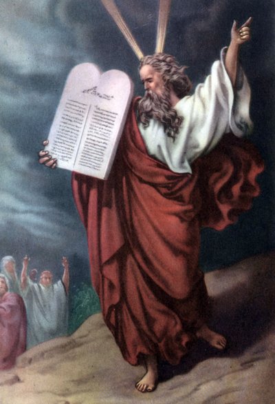 Moses og lovens tavler, c; 1950