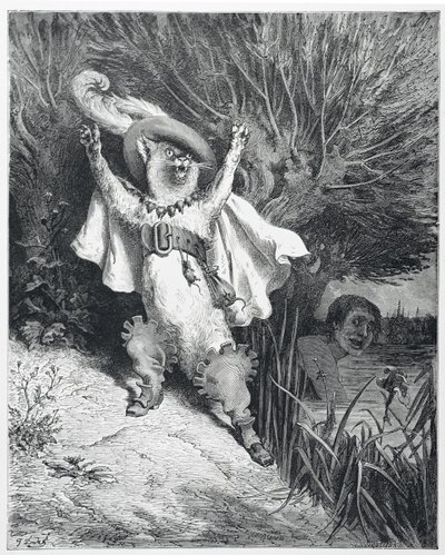 bestøvlede kat af Gustave (after) Dore