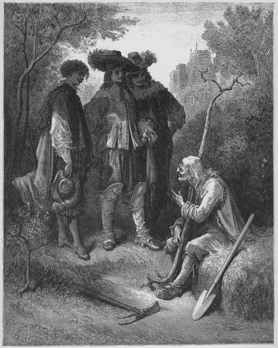 den gamle mand og de tre unge mænd - den gamle mand og de tre unge mænd - fra 