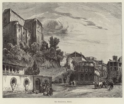 Basilica di San Domenico, Siena af Gustave Bauernfeind