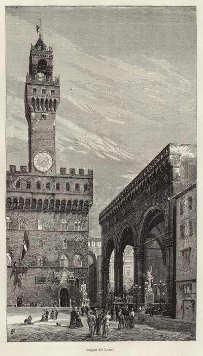 Loggia dei Lanzi af Gustave Bauernfeind