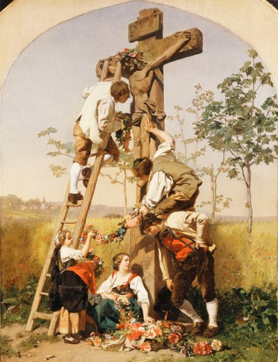 Udsmykning af helligdommen, 1854 af Gustave Brion