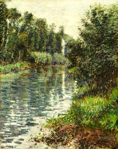 En lille gren af Seinen, Argenteuil, 1888-90 af Gustave Caillebotte