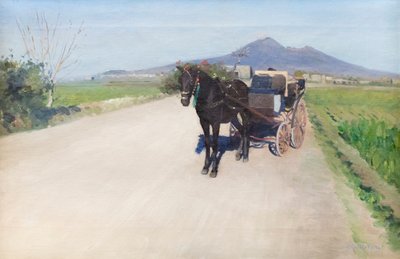 En vej i Napoli, ca. 1872 (olie på lærred) af Gustave Caillebotte