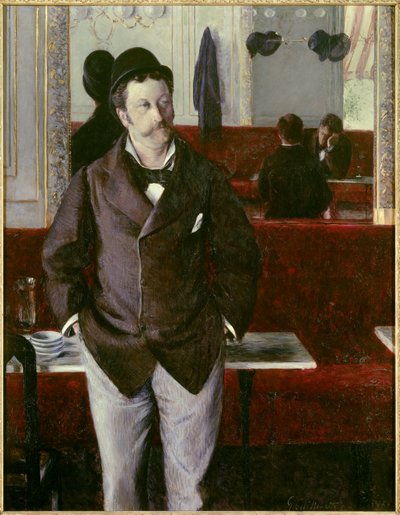 På cafeen Maleri af Gustave Caillebotte (1848-1894) 1880 søn. 1,53x1,14 m Rouen, musee des Beaux Arts af Gustave Caillebotte