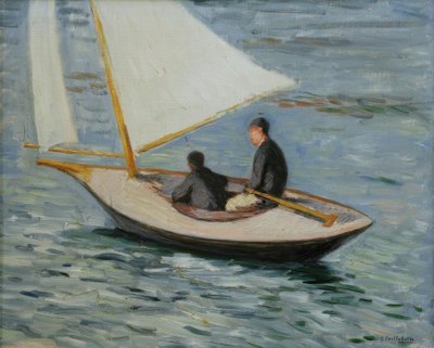Sejlbåd på Seinen af Gustave Caillebotte