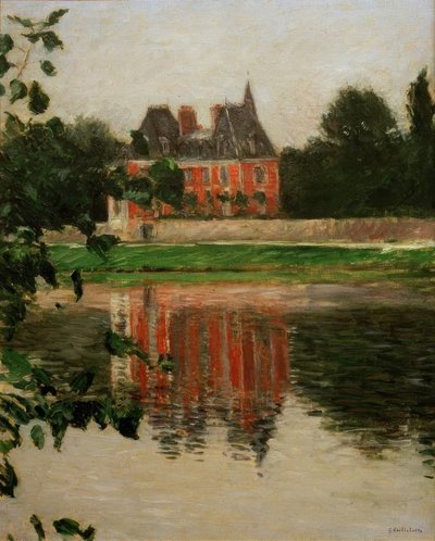 Slot ved bredden af ​​Seinen, Argenteuil af Gustave Caillebotte