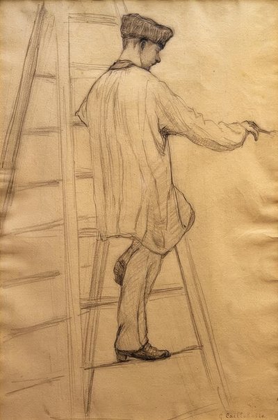 Studie for husmalere af Gustave Caillebotte