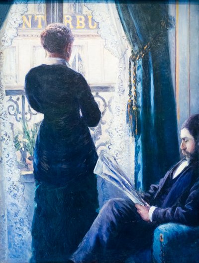 Interiør, kvinde ved vinduet, ca. 1880 (olie på lærred) af Gustave Caillebotte