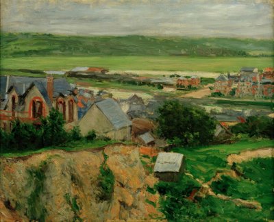 Touques-dalen, Trouville af Gustave Caillebotte